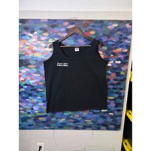 Vintage Anvil Players Choice Pub & Grill Tank Top Mens XL Black West Palm Beach